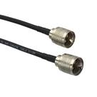 Conector Coaxial Jumper RG58 UHF PL259 Macho Para Macho De 6 Polegadas (15 Cm) Com Terminais