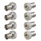 Conector coaxial RF QLXHBOT BNC fêmea para SMA macho 8 unidades