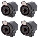 Conector Combo Xlr Fêmea Painel 3p Wc 330 Wireconex 04 Unidades