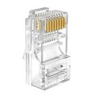Conector Cristal RJ45 Cat5e/Cat6e EZ Exbom Vazado, CONT-RJ45V1K, 8P8C - Unidade Conector Cristal RJ45 Cat5e/Cat6e EZ Exbom Vazado, CONT-RJ45V1K, 8P8C - Unidade