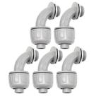 Conector Curvo Estanque para Eletroduto em PVC MAKERELE 1/2 polegada - Kit com 5 unidades Conector Curvo Estanque para Eletroduto em PVC MAKERELE 1/2 polegada - Kit com 5 unidades