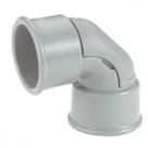 Conector Curvo Plastibox Cinza 34