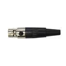Conector custom sound mini xlr femea 3 polos mpf3-01 cs907 Conector custom sound mini xlr femea 3 polos mpf3-01 cs907