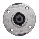 Conector custom sound speakon 4 vias femea profissional base redonda cromada cs108 Conector custom sound speakon 4 vias femea profissional base redonda cromada cs108
