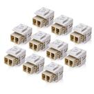 Conector de acoplador Keystone de fibra óptica Cable Matters, pacote com 10 unidades LC