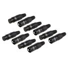 Conector de adaptador de cabo CableCreation XLR macho/fêmea 10 pares Conector de adaptador de cabo CableCreation XLR macho/fêmea 10 pares