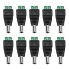 Conector de alimentação DC 220V 5,5 mm x 2,1 mm macho com plugue de 10 unidades YWBL-WH