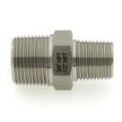 Conector de bico hexagonal redutor de aço inoxidável 316-L 3/4 NPT macho x 1/2 NPT macho