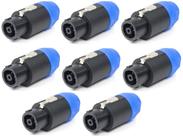 Conector de cabo de alto-falante YeJeySound Neutrik NL8FC, pacote com 8