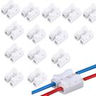 Conector de cabo de fio Tyenaza Push Quick 2 pinos 10A 220V (100)