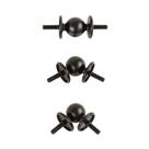 Conector de Canto Rosqueado Astamoda Preto