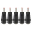 Conector de conversor de energia DC ASHATA 5,5 x 2,1 fêmea para 3,5 x 1,35 mm
