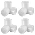 Conector de cotovelo de 3 vias com encaixe de PVC, 1-1/2 Tee, pacote com 4 Lessões Conector de cotovelo de 3 vias com encaixe de PVC, 1-1/2 Tee, pacote com 4 Lessões