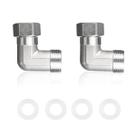 Conector de cotovelo de aço inoxidável 90 graus 3/4 macho para 3/4 fêmea