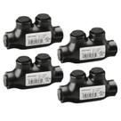 Conector de emenda isolado WENGART preto 2-14 AWG de alumínio a cobre