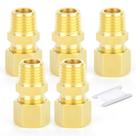 Conector de encaixe de tubo de compressão GASHER 5PCS