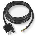 Conector de extremidade de reboque Nilight, cabo de 4 vias e 1,5 m, 18AWG, 4 pinos Conector de extremidade de reboque Nilight, cabo de 4 vias e 1,5 m, 18AWG, 4 pinos