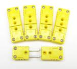 Conector de fio termopar tipo K mini, conector de cabo, 5 pares macho e fêmea tipo K Conector de fio termopar tipo K mini, conector de cabo, 5 pares macho e fêmea tipo K