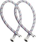 Conector de mangueira de torneira PLUMBINGMASTER, aço trançado de 30 cm, 2 unidades