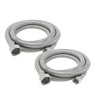 Conector de mangueira de torneira PROCURU 60 cm x 10 mm Comp x 12 mm FIP