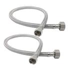 Conector de Mangueira para Torneira PROCURU 30 cm Aço Inoxidável Kit com 2 Conector de Mangueira para Torneira PROCURU 30 cm Aço Inoxidável Kit com 2