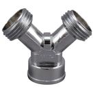 Conector de mangueira Y Plumb Pak PP850-1 em metal fundido cromado