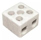Conector De Porcelana Cerâmica Cabo 16mm 2polos - 1un Conector De Porcelana Cerâmica Cabo 16mm 2polos - 1un