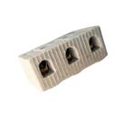 Conector de porcelana para fios 10mm com 3 polos Fertak