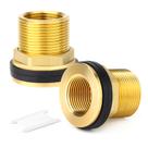 Conector de tanque de água Bulkhead GASHER 4PCS latão 3/4 fêmea 1 macho