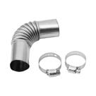 Conector De Tubo Curvo De 24mm Para Tubo De Escape De Aquecedor a Diesel Webasto Com Clipe - Peças Conector De Tubo Curvo De 24mm Para Tubo De Escape De Aquecedor a Diesel Webasto Com Clipe - Peças