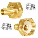 Conector de tubo de água de jardim em latão Joywayus 1/2 Barb x 3/4 Female GHT Conector de tubo de água de jardim em latão Joywayus 1/2 Barb x 3/4 Female GHT