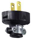 Conector elétrico Leviton 010-48646-02e 15A 125V preto sem aterramento