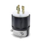 Conector elétrico Leviton 021-02411-0PB com bloqueio preto/branco