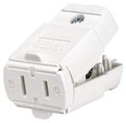 Conector elétrico Leviton 15 Amp 125 Volt 102-WP Branco