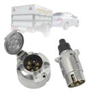 Conector Elétrico Tomada Carretinha Reboque Engate Alumínio