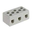 Conector Emenda De Porcelana Para Chuveiro Tripolar 10mm Para Fios isolante Para Torneira Eletrica