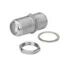 Conector Emenda F Fêmea Com Porca e Arruela Cabo Coaxial Conector Emenda F Fêmea Com Porca e Arruela Cabo Coaxial