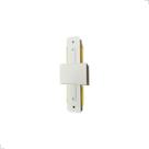 Conector Emenda Modelo I Reto Para Trilhos De Sobrepor Branco/Preto Luminatti
