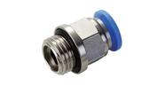 Conector Engate Rápido Tubo Pu 6mm X Rosca 1/8 Bsp - (4 Pçs)