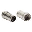 Conector F Rg 6 Tipo Barril Storm 100 Unidades Conector F Rg 6 Tipo Barril Storm 100 Unidades