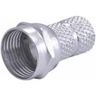 Conector F Rosca Rg6 Com 04 Peças - - Dual Comp Conector F Rosca Rg6 C- 04 Pçs Dual Comp