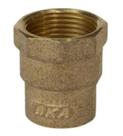 Conector Femea de Cobre Latão 42mm x 1.1/2" Sem Anel BKA
