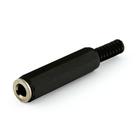 Conector Femea Jack J2 Mono Plástico - PC / 10
