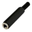 Conector femea jack j2 stereo plástico - pc / 10