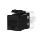 Conector Fêmea Keystone RJ45 Cat6 Preto - Pier
