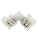 Conector Fita Led RGB 10mm em L - 4 Vias - 50 unidades