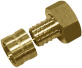 Conector Fixo Fêmea 16X1/2, 20X1/2 E 20X3/4 para Água Metálico PEX COD: 97500, 97501 E 97502 Conector Fixo Fêmea 16X1/2, 20X1/2 E 20X3/4 para Água Metálico PEX COD: 97500, 97501 E 97502