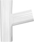 Conector Gutter Downspout Y VYH 2x3 padrão branco de alto brilho