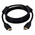 Conector HDMI com Filtro Ponta Dourada Áudio Imagens 3m