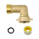 Conector Hexagonal De Latão Reforçado Para Mangueira De Jardim 1-2-4 Vias Com Válvulas De Corte E